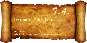 Trummer Adelina névjegykártya